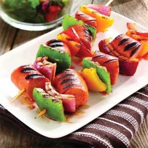 Smoked Sausage Kabobs