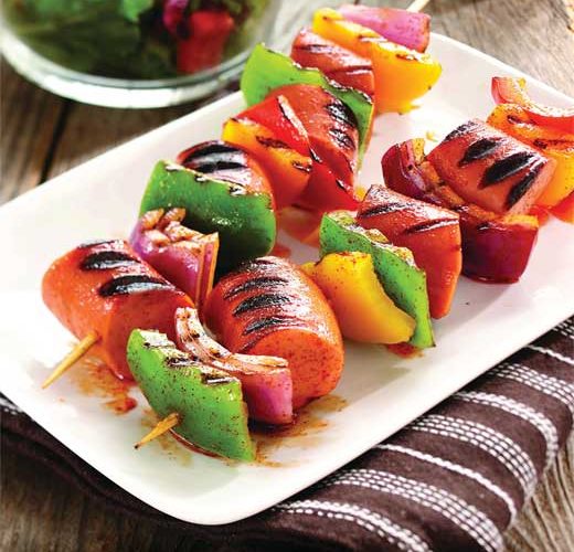 Smoked Sausage Kabobs