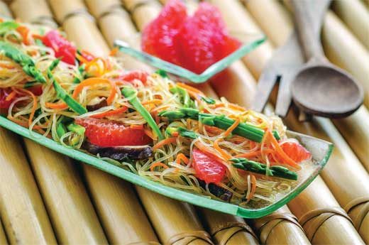 Korean Glass Noodles with Florida Grapefruit