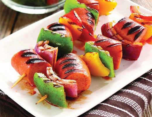 Smoked Sausage Kabobs